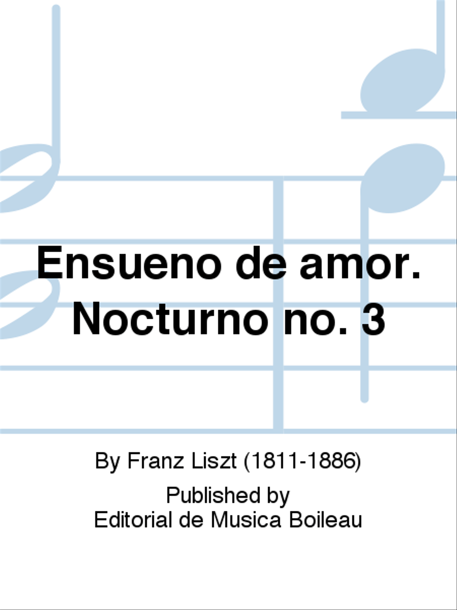 Ensueno de amor. Nocturno no. 3 Piano Solo scores gallery preview page 1