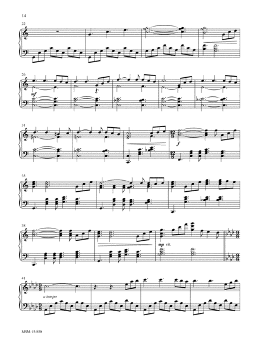 I Will Sing of My Redeemer Piano Solo scores gallery preview page 2
