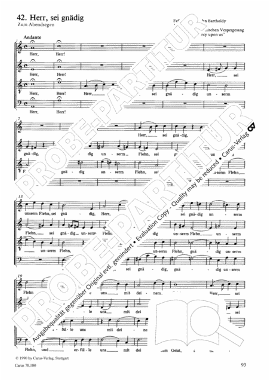 Geistliches Chorbuch der Romantik Choir scores gallery preview page 94