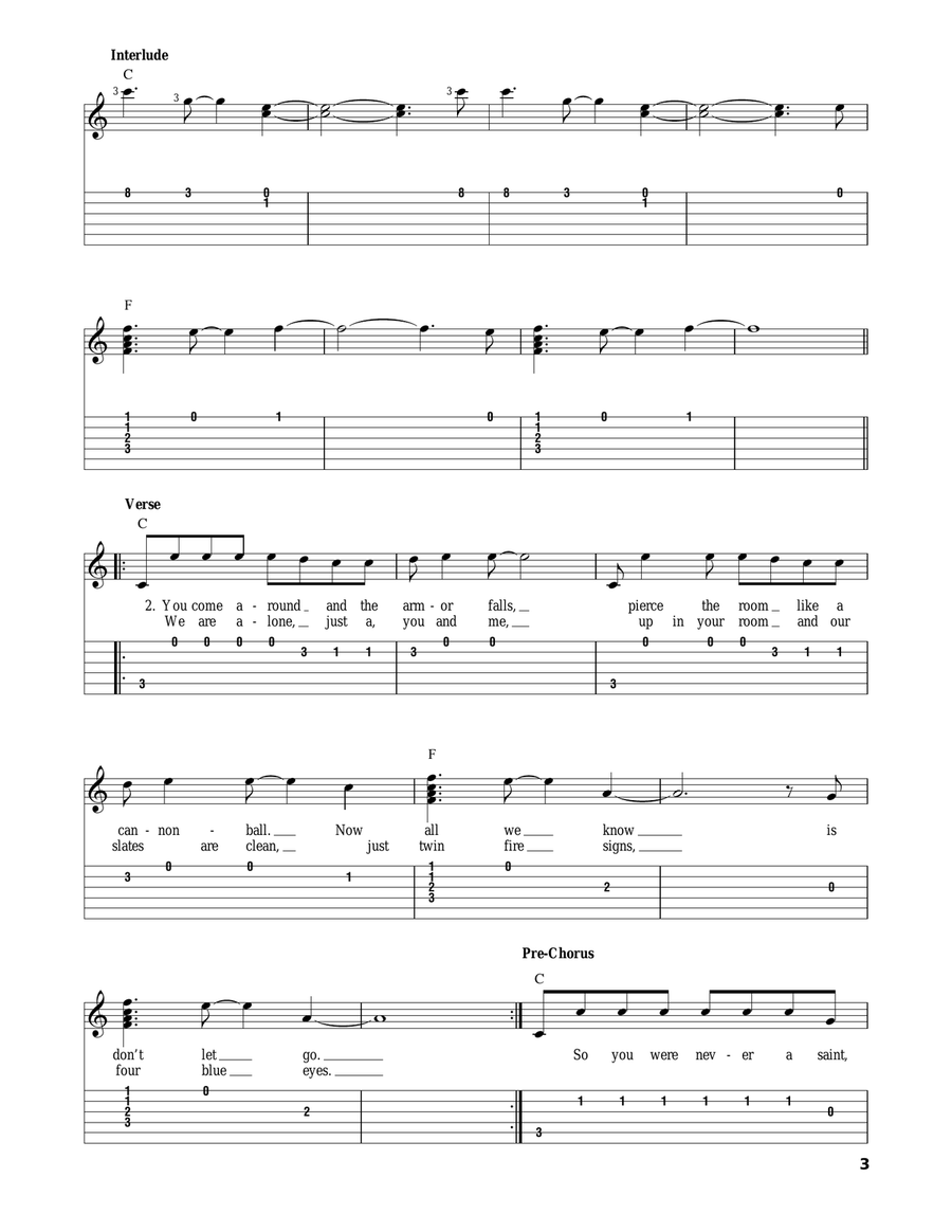 State Of Grace Acoustic Guitar scores gallery preview page 3