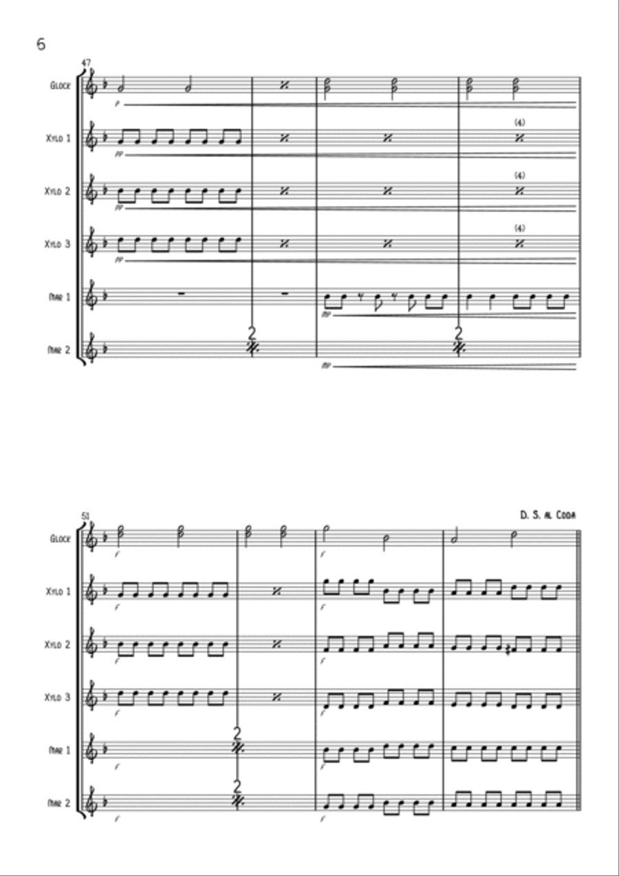 Ghost Chasers Percussion Ensemble scores gallery preview page 6