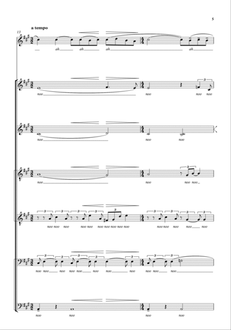 Adagio sostenuto Adagio sostenuto SSAATTBB scores gallery preview page 5
