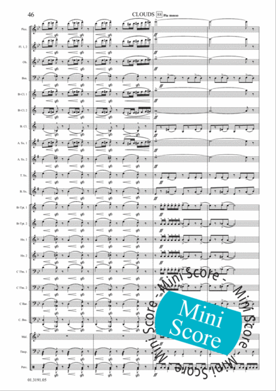Clouds Clouds Concert Band scores gallery preview page 52