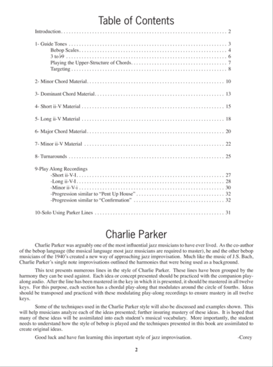 Essential Jazz Lines in the Style of Charlie Parker, Bass Edition Double Bass scores gallery preview page 3