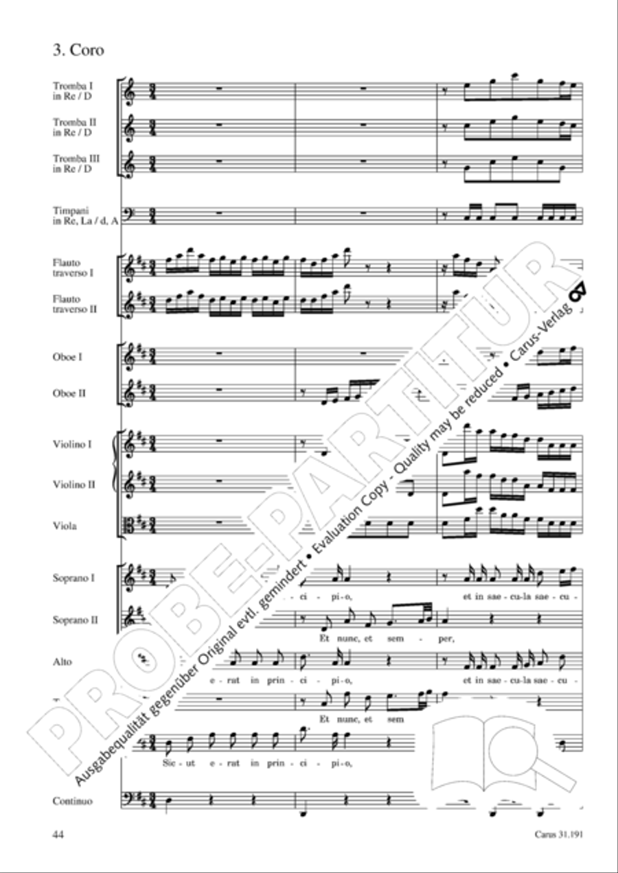 Gloria in excelsis Deo SSATB scores gallery preview page 44