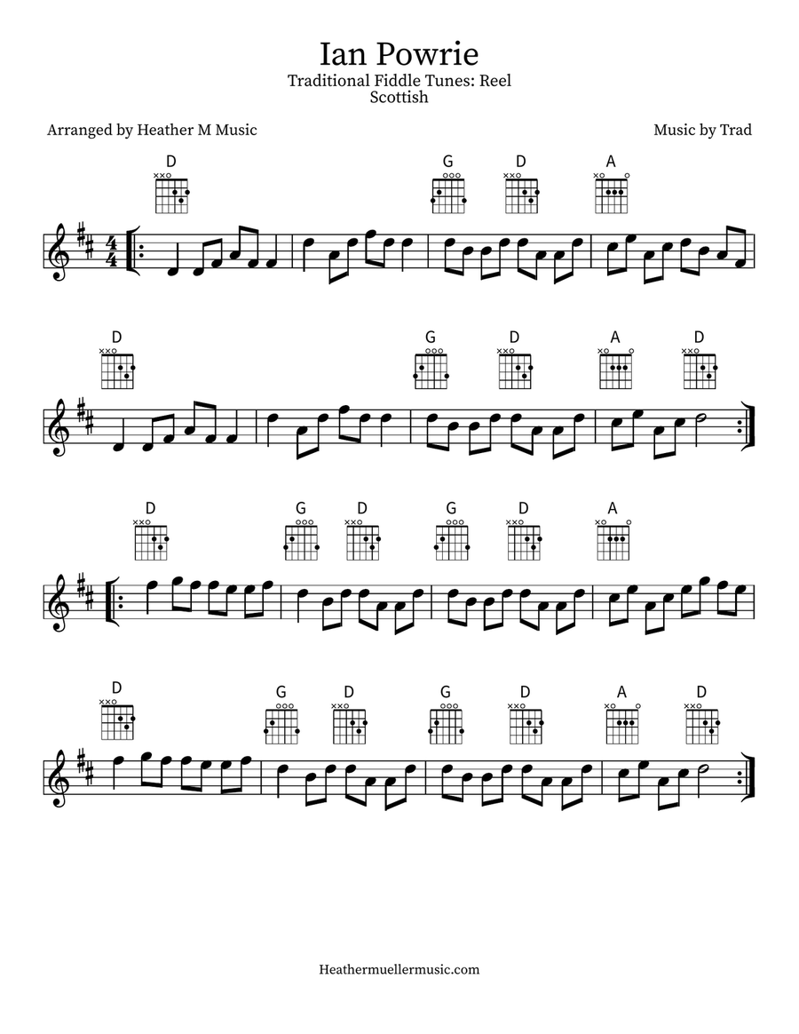 Ian Powrie Violin scores gallery preview page 3