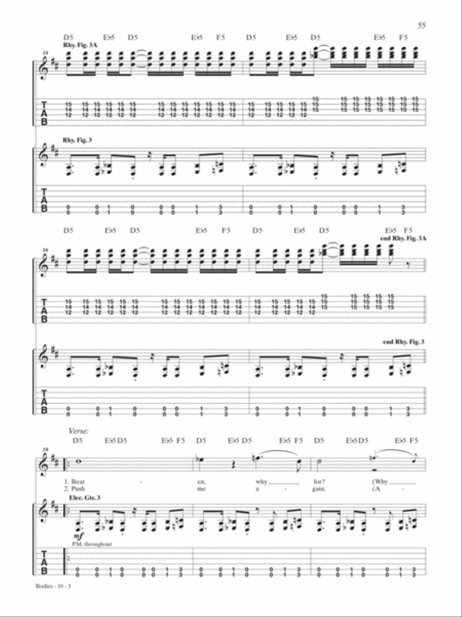 Bodies Electric Guitar scores gallery preview page 3