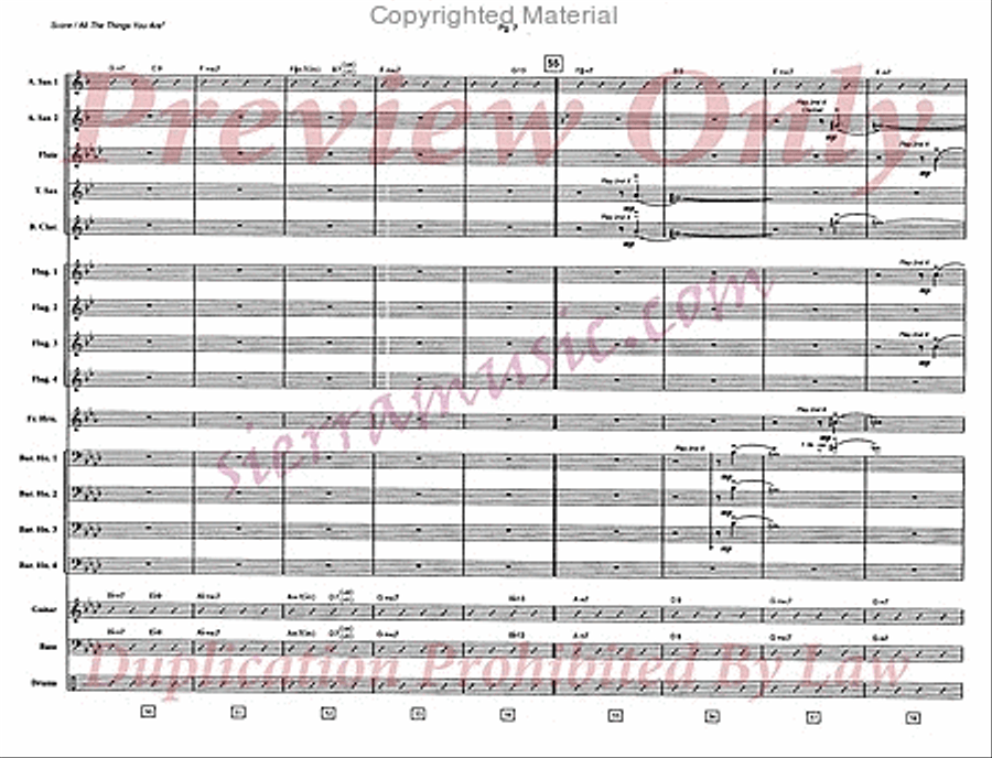 All The Things You Are Jazz Ensemble scores gallery preview page 8