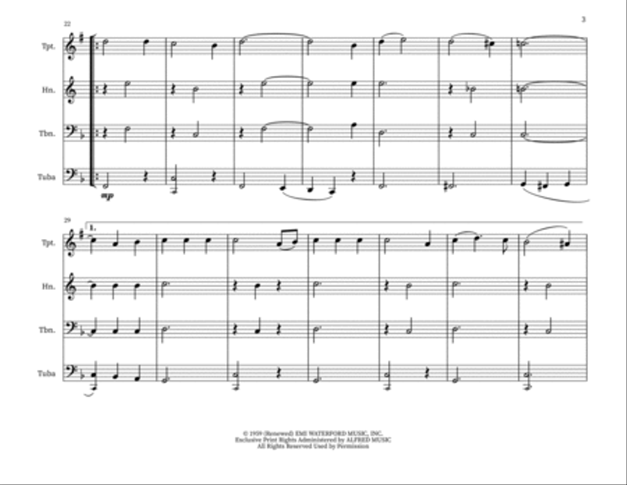 Buon Natale (Means Merry Christmas To You) Small Ensemble scores gallery preview page 3