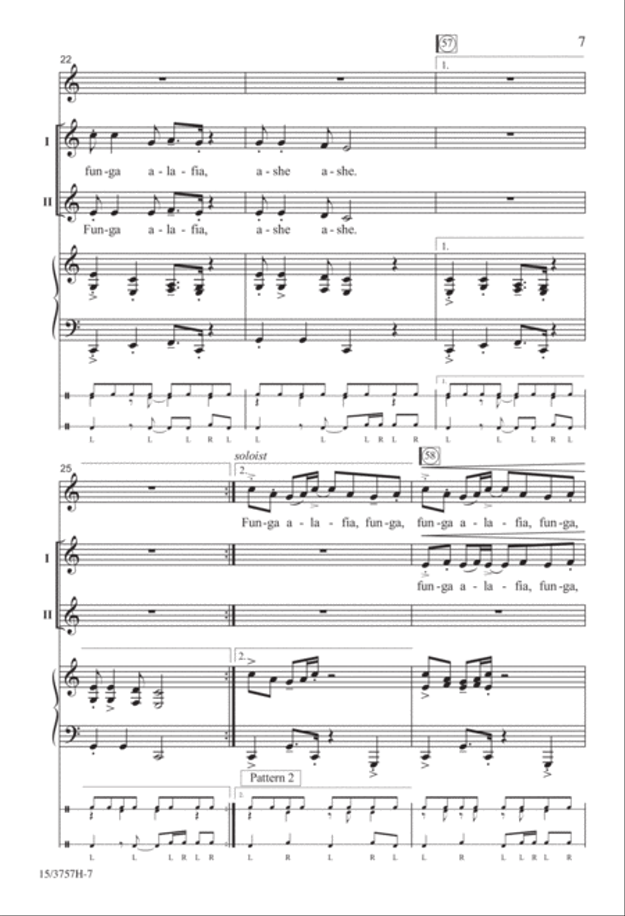 Funga Alafia Funga Alafia 2-Part scores gallery preview page 7