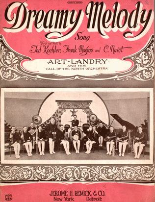 Book cover for Dreamy Melody. Song