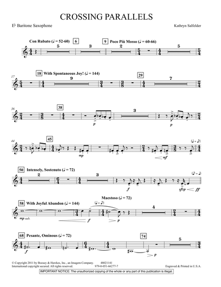 Crossing Parallels - Eb Baritone Saxophone