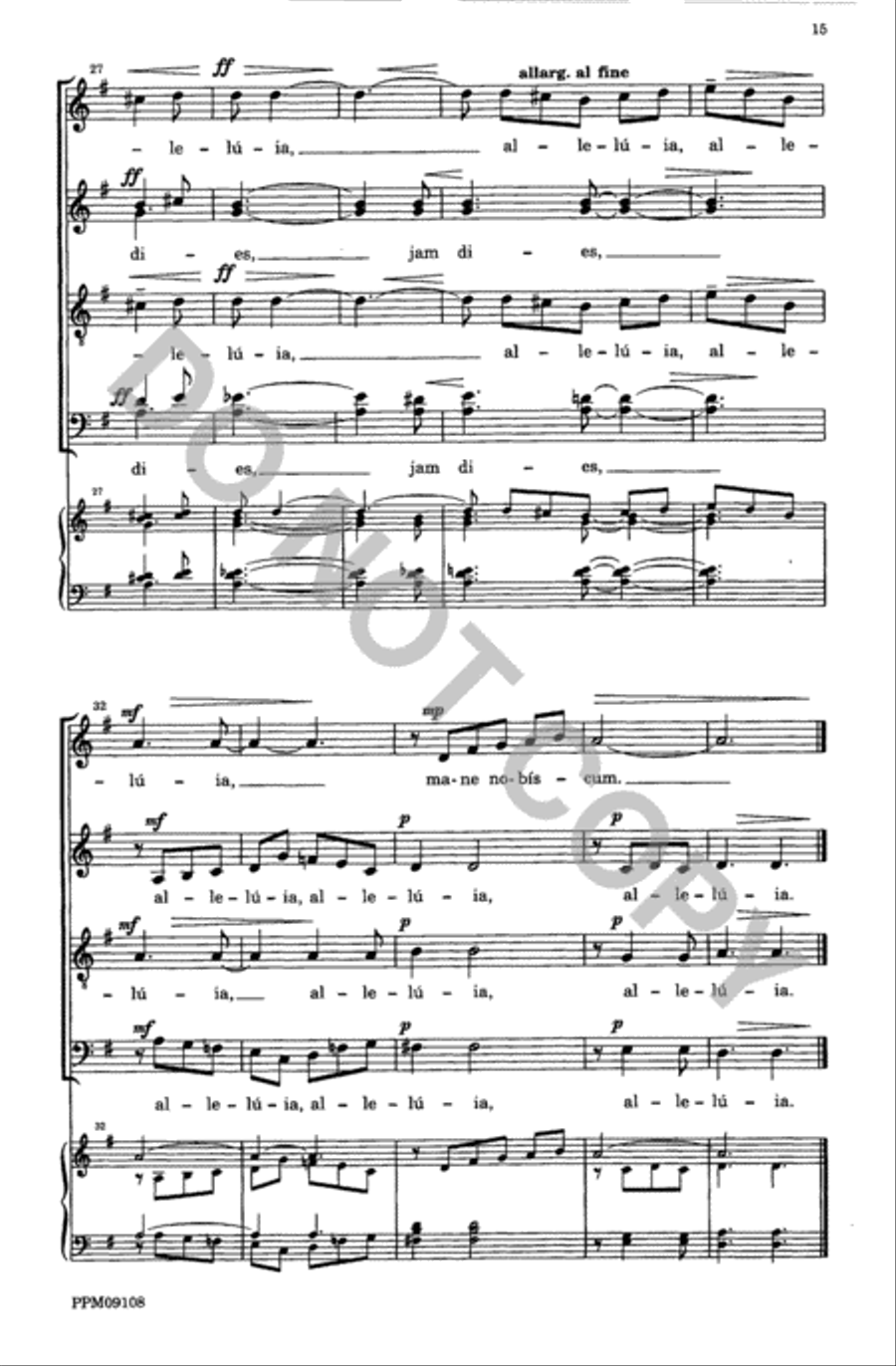 Four Motets from 'Resurrexi' 4-Part scores gallery preview page 16