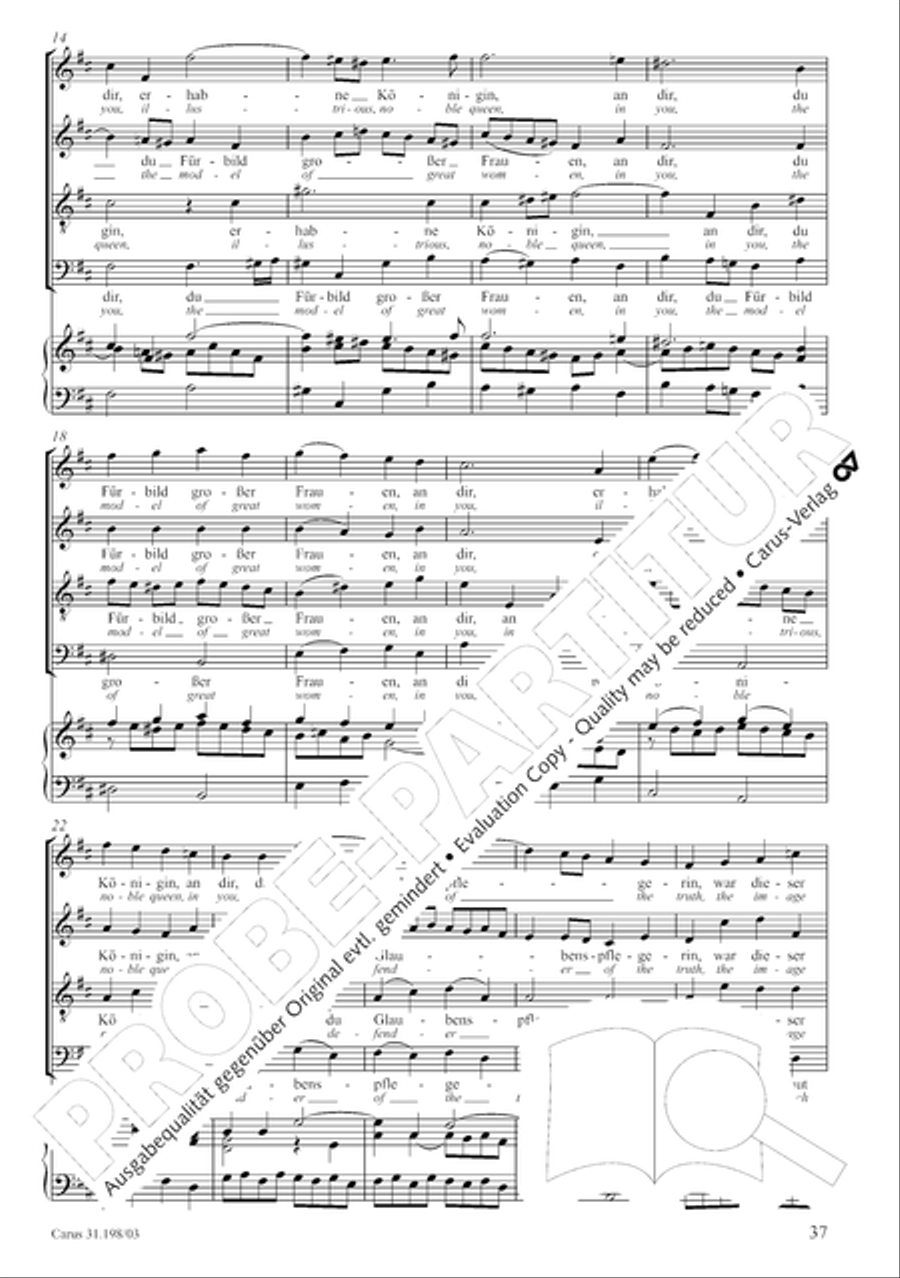 Let, Princess, let but one more ray (Lass, Furstin, lass noch einen Strahl) 4-Part scores gallery preview page 38