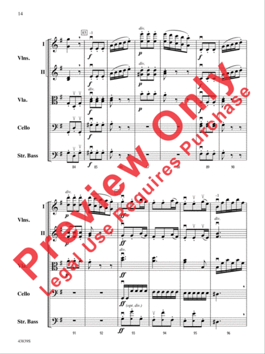 Mozartiana String Orchestra scores gallery preview page 15