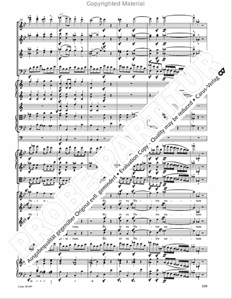 Missa solemnis Missa solemnis 4-Part scores gallery preview page 125