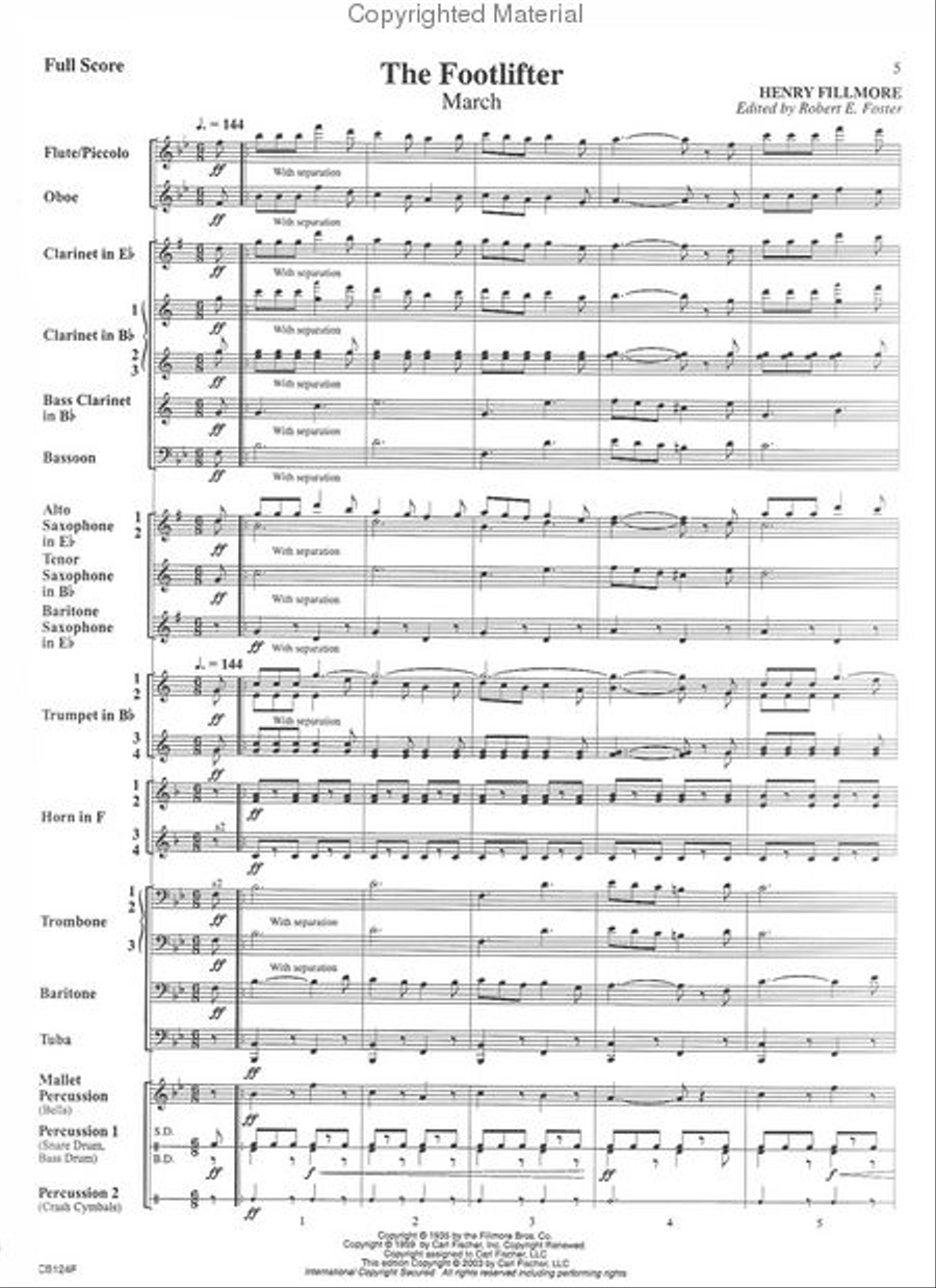 The Footlifter The Footlifter Concert Band scores gallery preview page 2