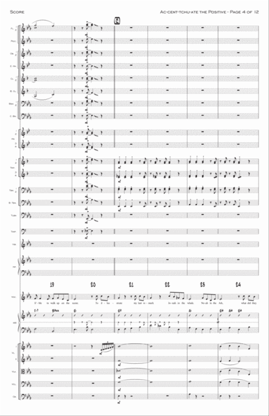 Ac-cent-tchu-ate The Positive Full Orchestra scores gallery preview page 4