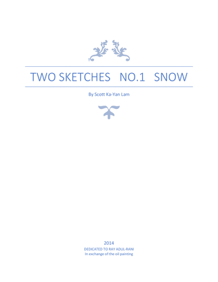 Two Sketches Op.11