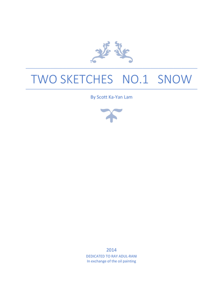 Two Sketches Op.11