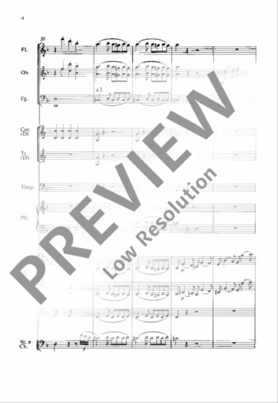 Concerto No. 20 D minor Orchestra scores gallery preview page 15