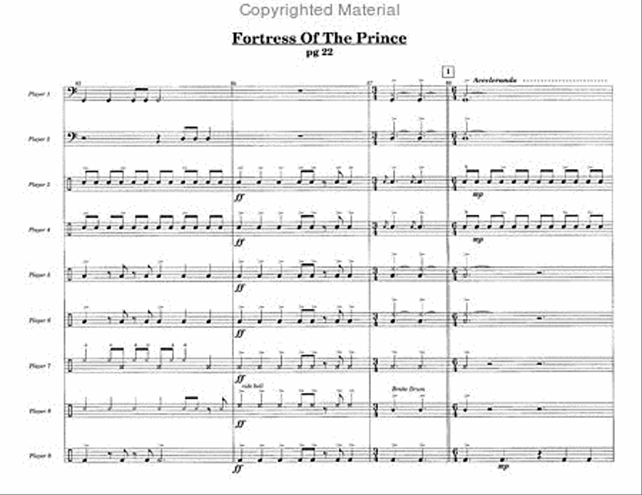 Fortress of the Prince Percussion Ensemble scores gallery preview page 6