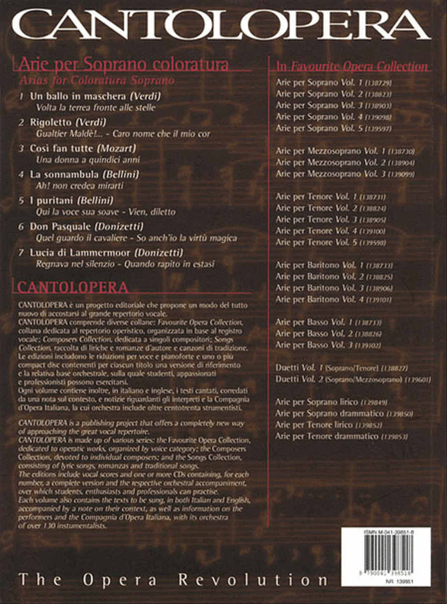 Arias for Coloratura Soprano Coloratura Soprano scores gallery preview page 2