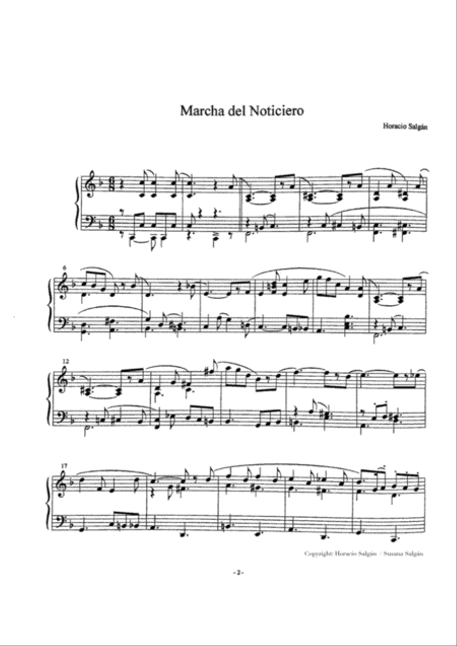 Marcha del Noticiero Marcha del Noticiero Small Ensemble scores gallery preview page 2