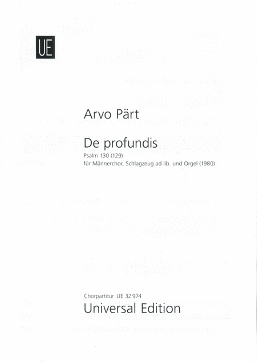 De Profundis Organ scores gallery preview page 1