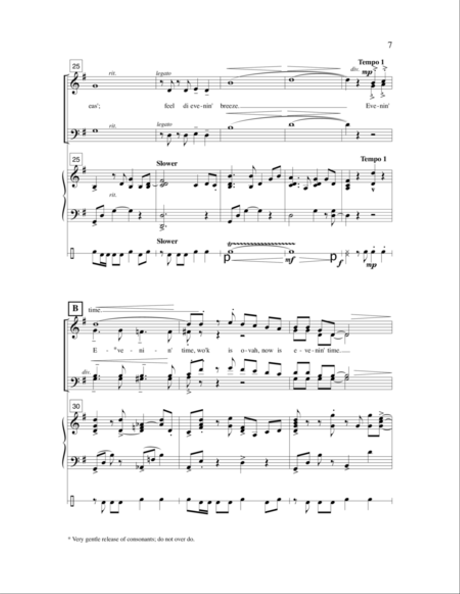 Evenin' Time 4-Part scores gallery preview page 9