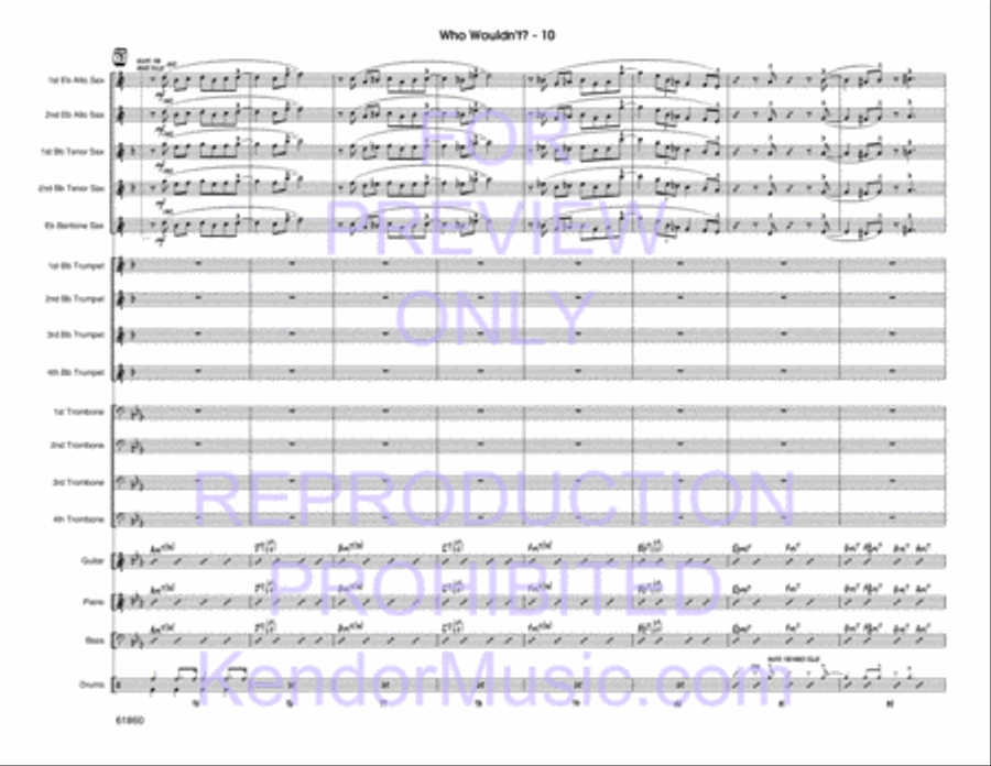 Who Wouldn't? Jazz Ensemble scores gallery preview page 11