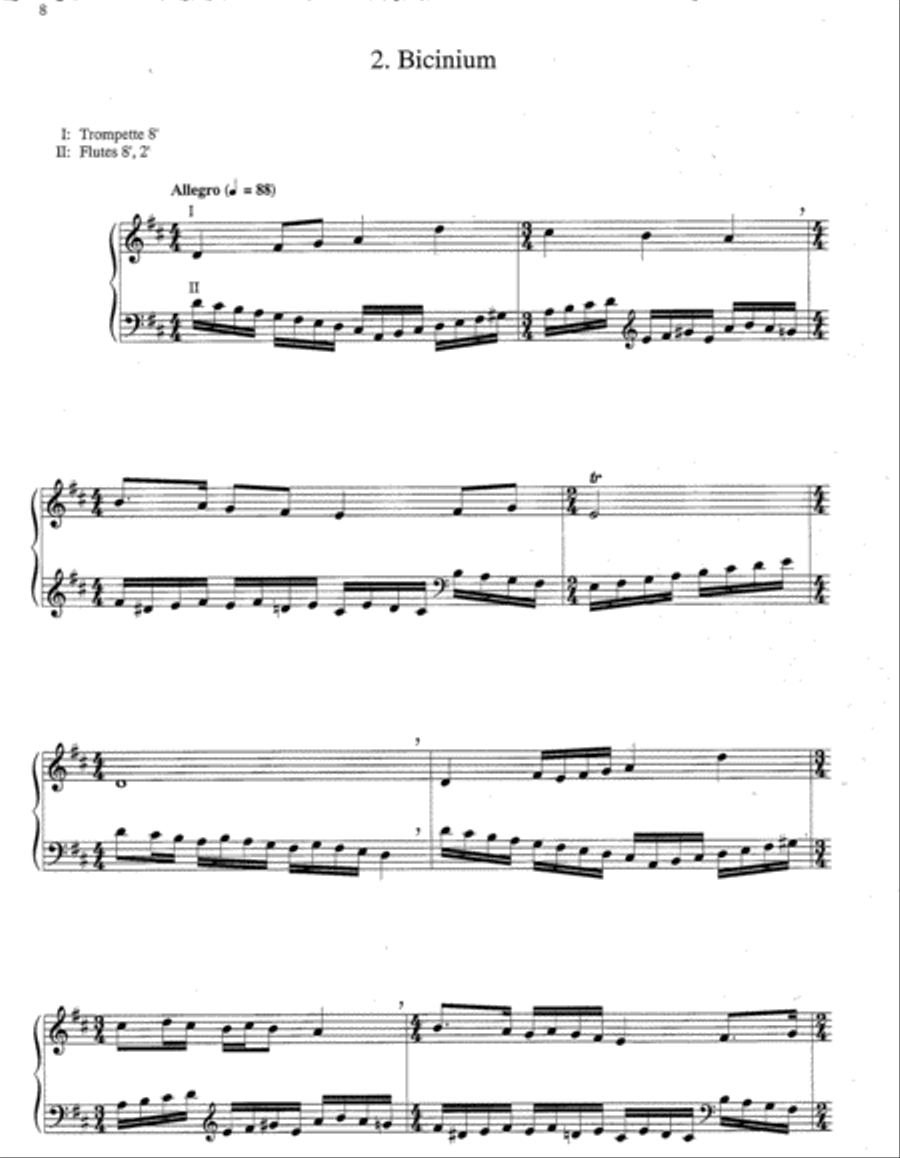 Partita on With High Delight Let Us Unite Organ scores gallery preview page 4