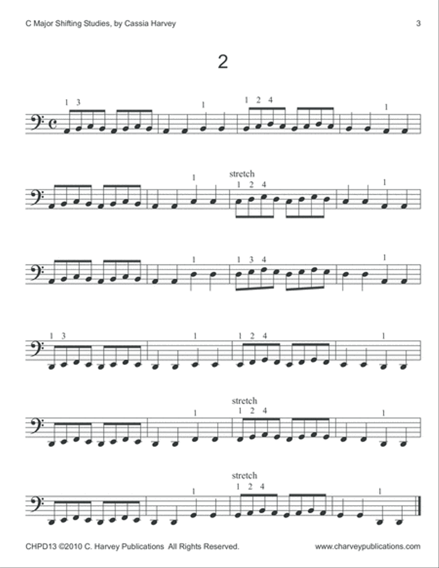 C Major Shifting for the Cello Cello Solo scores gallery preview page 4