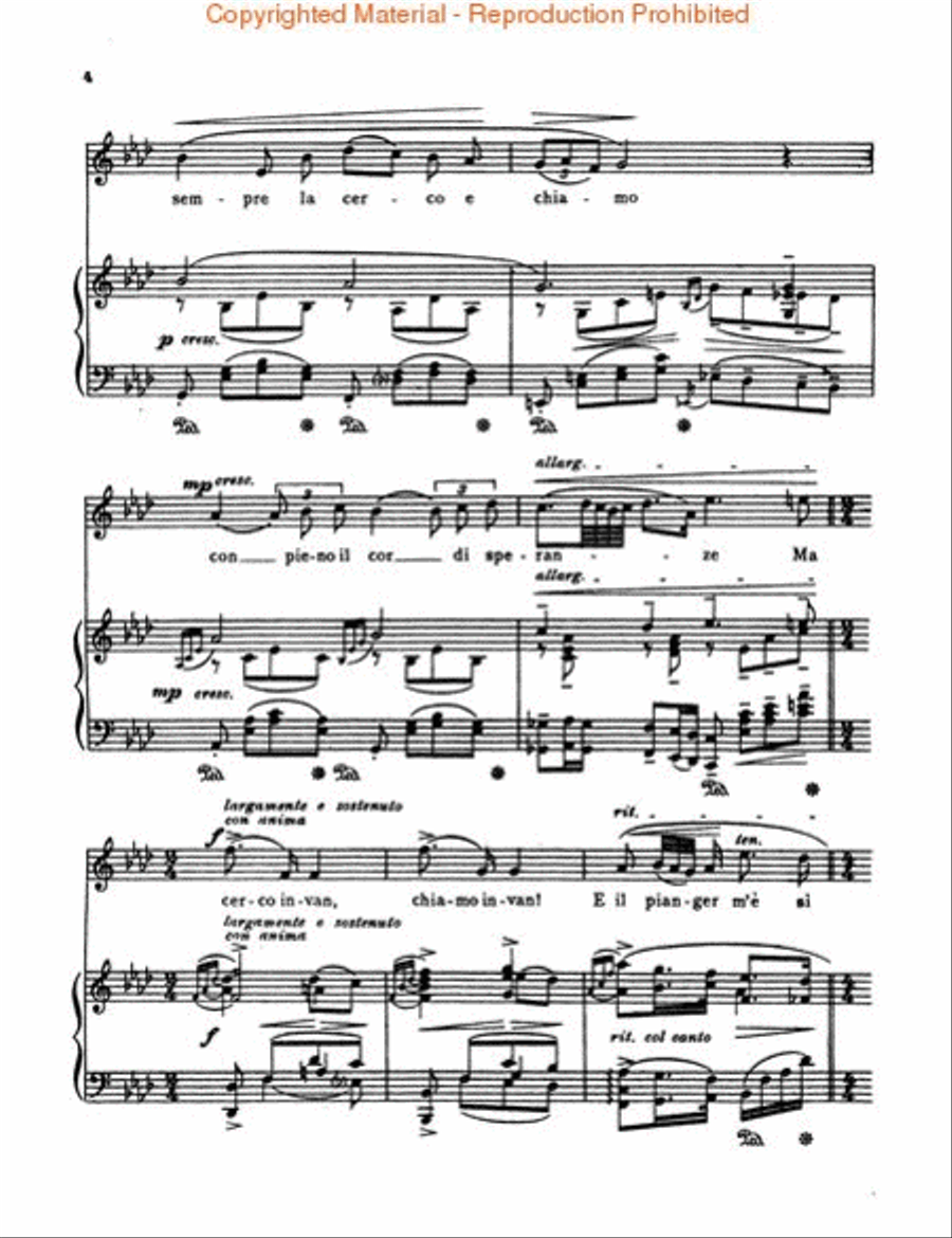 O del mio amato ben Medium-High Voice scores gallery preview page 3