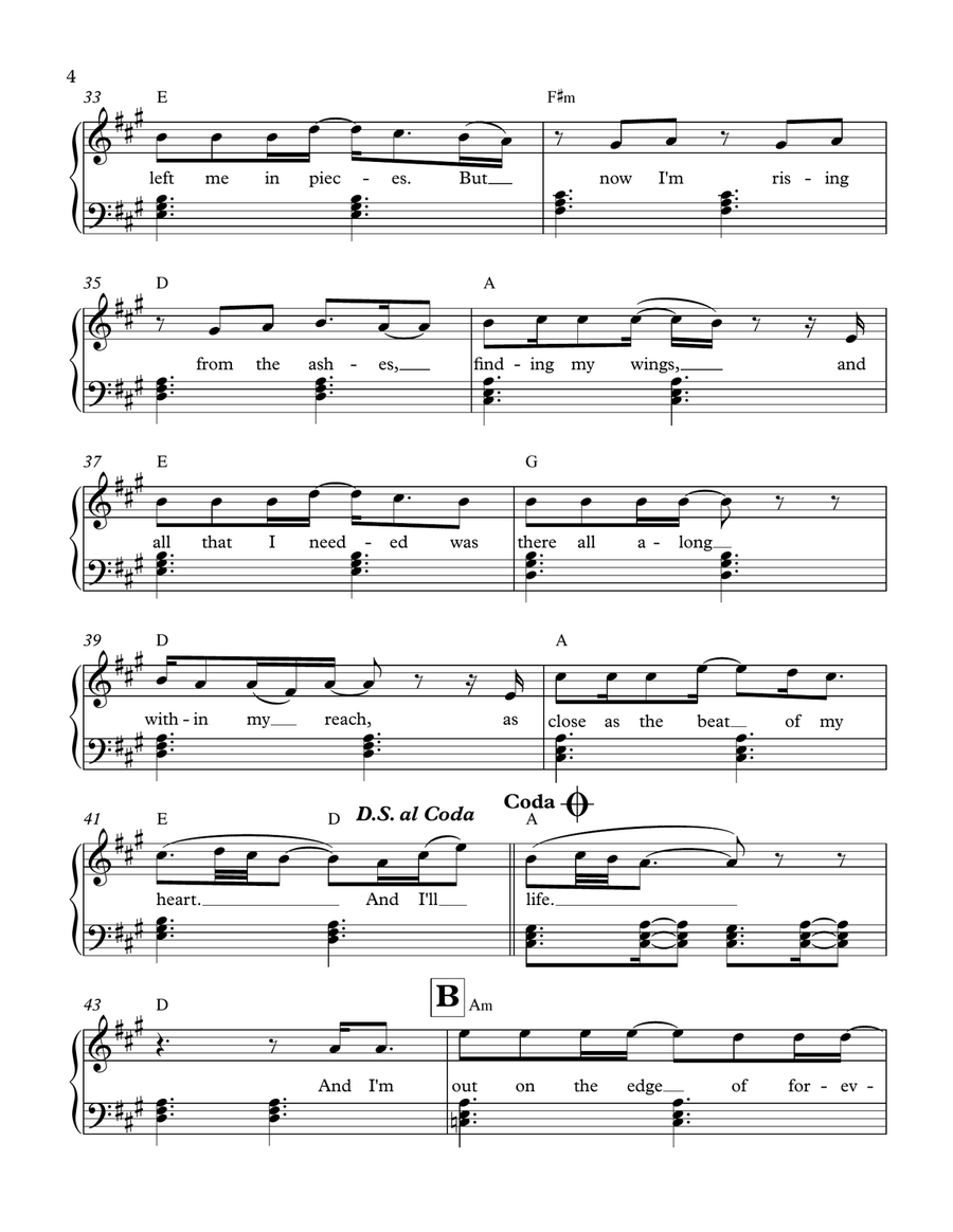 Time Of My Life Time Of My Life Piano Solo scores gallery preview page 4