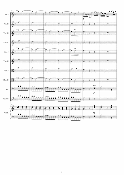 Vivaldi - Violin Concerto No.7 in F major RV 567 Op.3 for 4 Violins, Cello, Strings and Cembalo image number null
