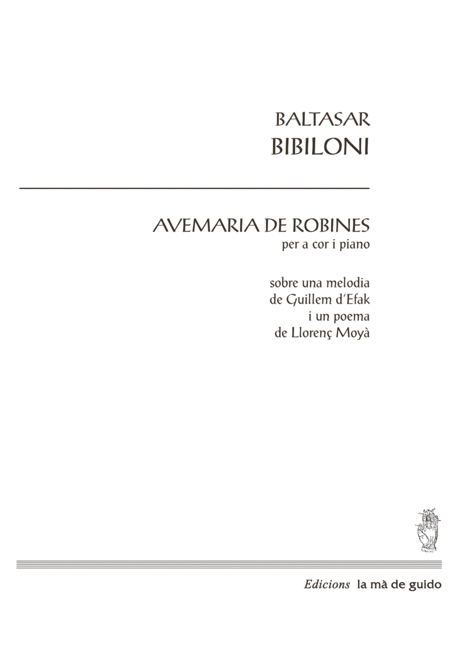 Avemaria de Robines 4-Part scores gallery preview page 1