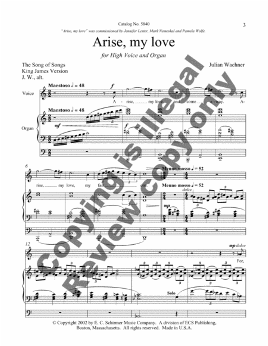 Arise, my love