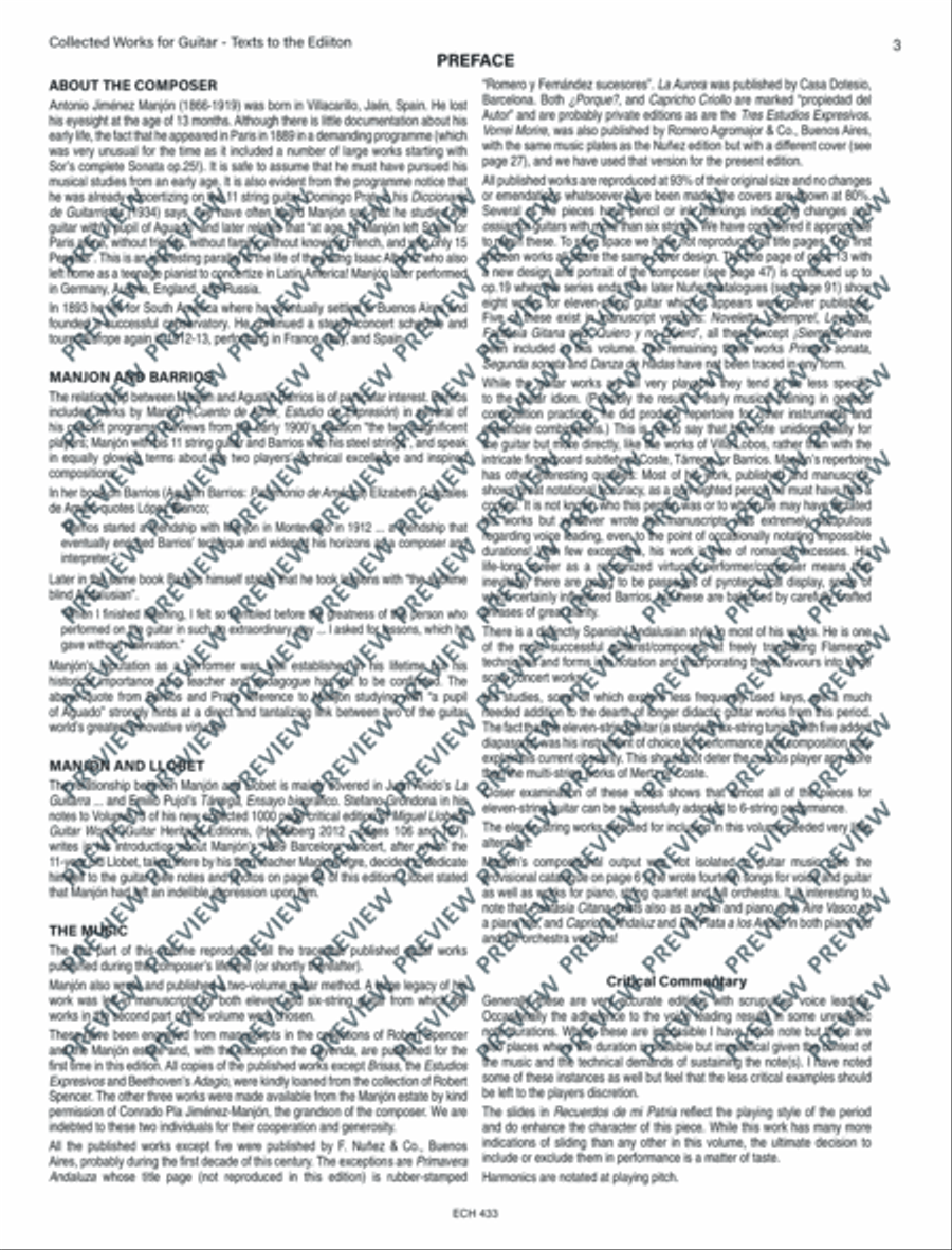 Collected Works for Guitar Classical Guitar scores gallery preview page 4