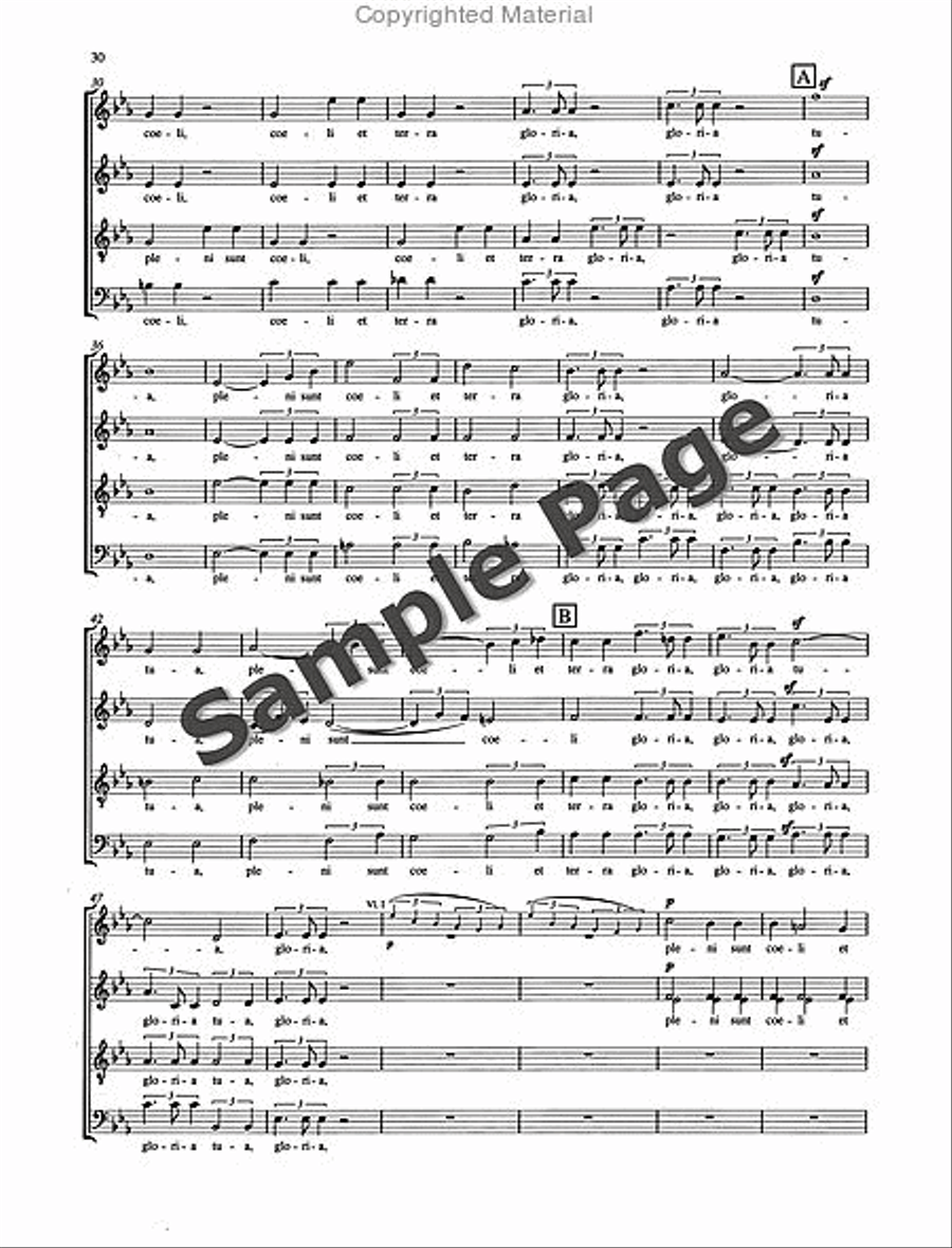 Missa Sacra Op. 147 4-Part scores gallery preview page 31