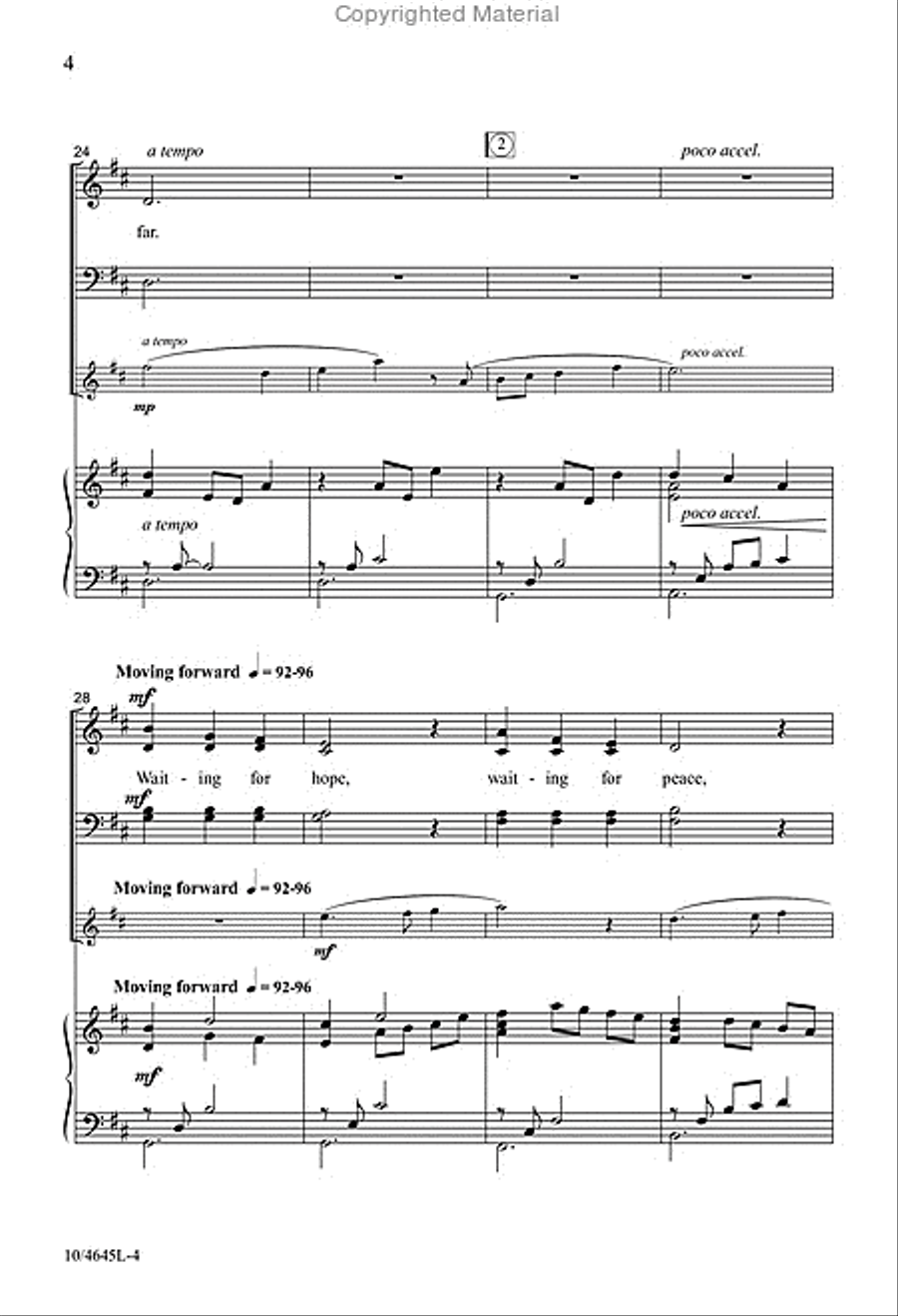 Waiting for Bethlehem’s Light 4-Part scores gallery preview page 4