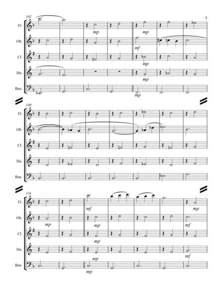 Satie – Gymnopedies No. 1-3 (for Woodwind Quintet) image number null