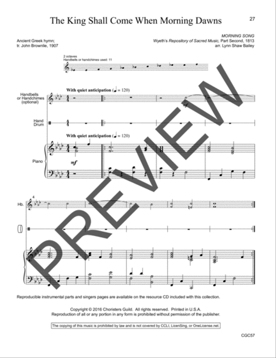 Come to the Manger Accompaniment Recording Unison Choir scores gallery preview page 6