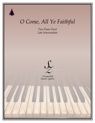 Book cover for O Come, All Ye Faithful (2 piano duet)