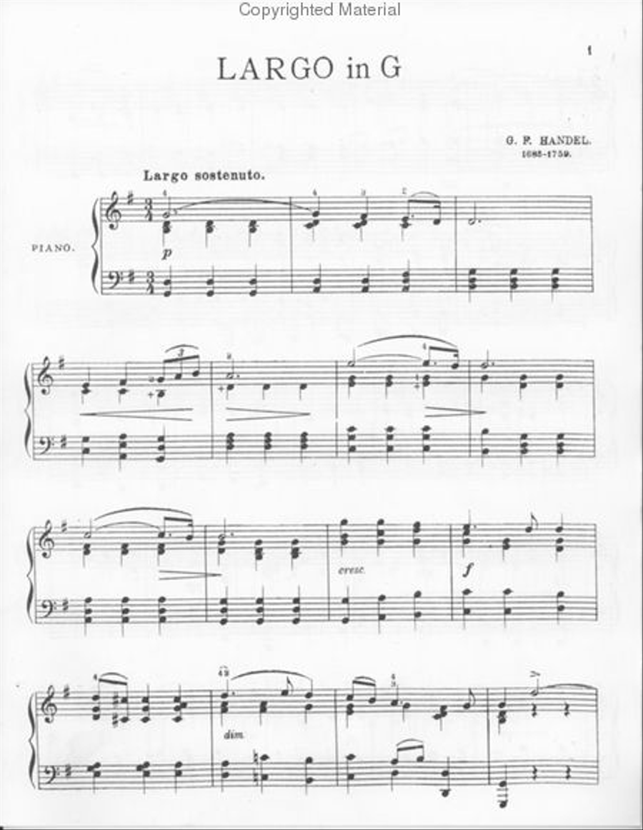 LARGO IN G Piano Trio scores gallery preview page 2