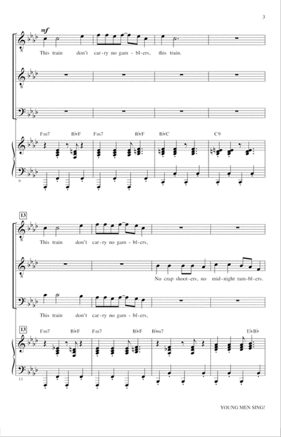Young Men Sing (Collection) TTBB scores gallery preview page 2