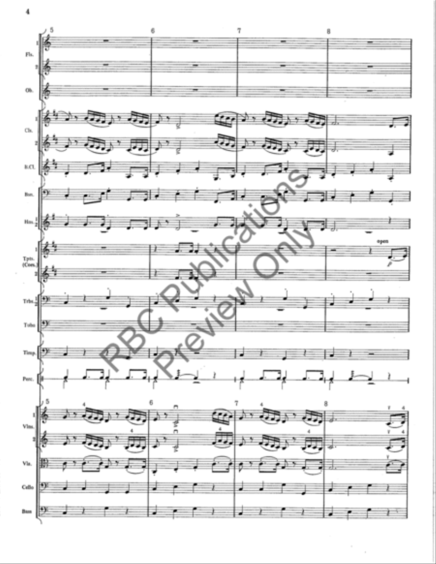 Concert March Full Orchestra scores gallery preview page 5