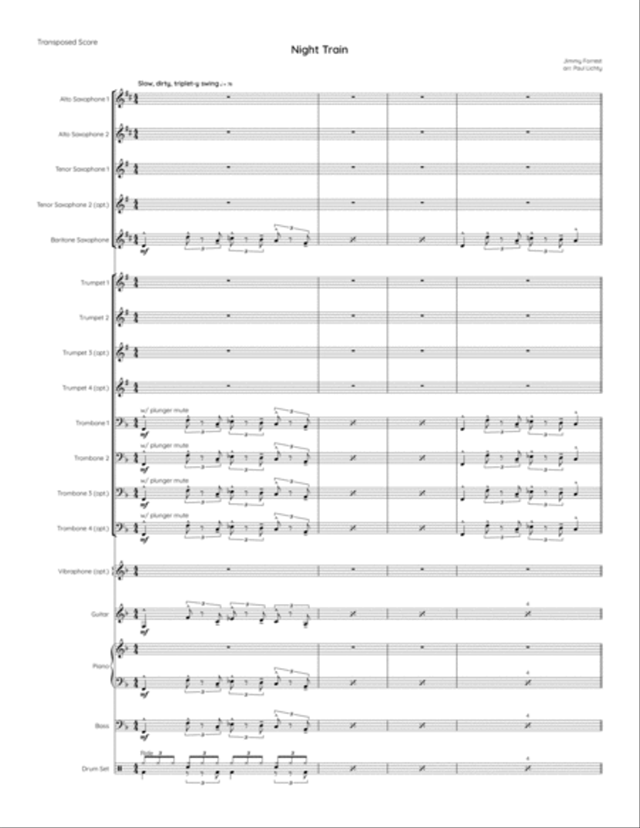Night Train Jazz Ensemble scores gallery preview page 2