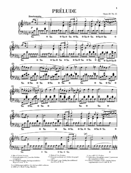 Prelude in D-flat Major Op. 28, No. 15 (Raindrop)