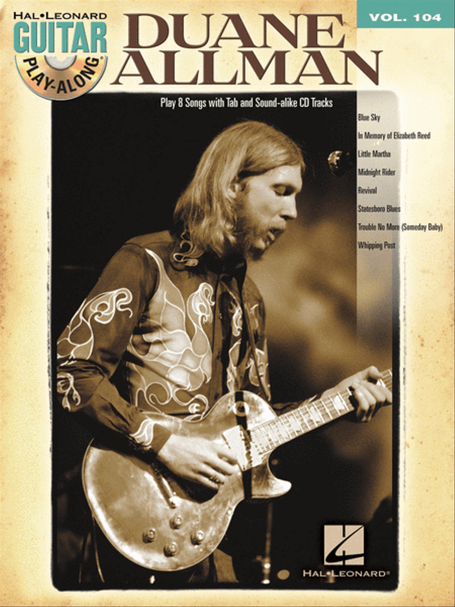 Duane Allman Guitar Tablature scores gallery preview page 1